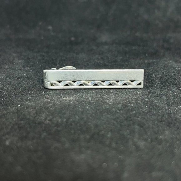 Vintage Swank Silver Tone Tie Bar (3074) - Picture 1 of 4